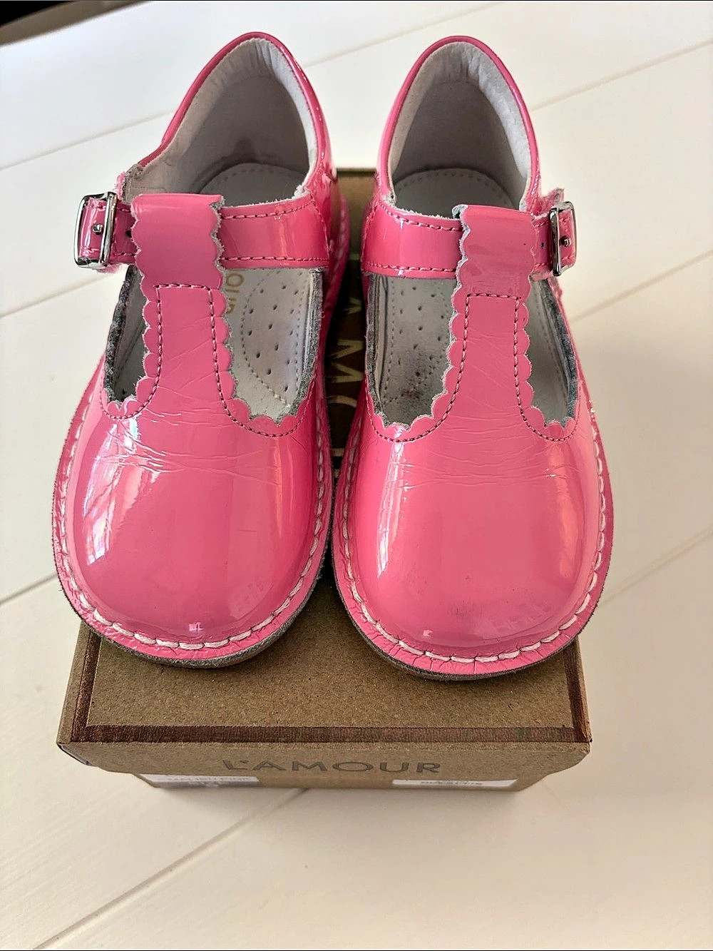 L'Amour F-500 Pink Dress Shoes Girls Size 9